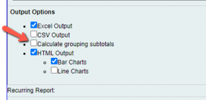 Subtotals in Reports